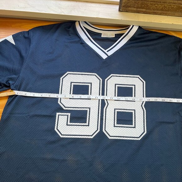Frankee & Skylarr Dallas Cowboys #98 Mesh Jersey 1X Plus Size Throwback Tunic - Picture 6 of 10